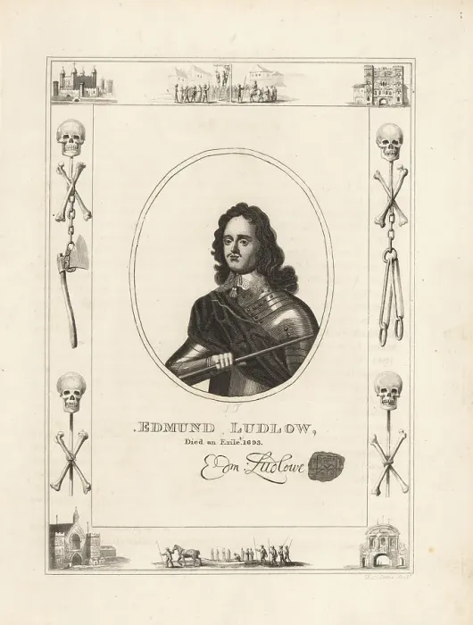 Framed Print : Edmund Ludlow, died in exile 1693 Framed Print : Edmund Ludlow, died in exile 1693
