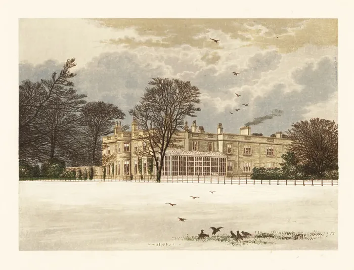 Framed Print : Ednaston Lodge, Derbyshire, England Framed Print : Ednaston Lodge, Derbyshire, England