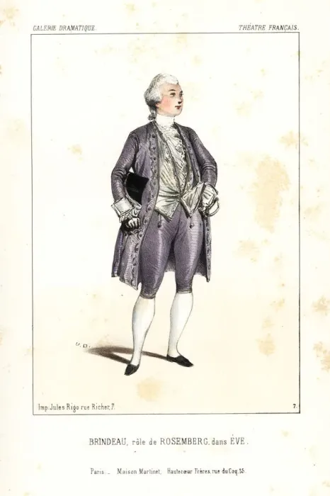 Framed Print : Edouard Brindeau as Rosenberg in Eve by Leon Framed Print : Edouard Brindeau as Rosenberg in Eve by Leon