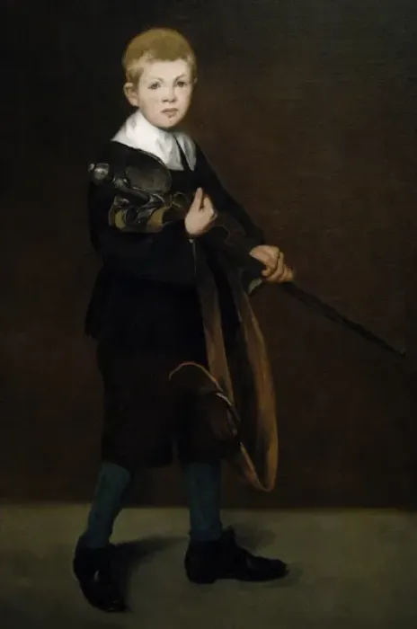 Framed Print : Edouard Manet (1832-1883). Boy with a sword, 1861 Framed Print : Edouard Manet (1832-1883). Boy with a sword, 1861