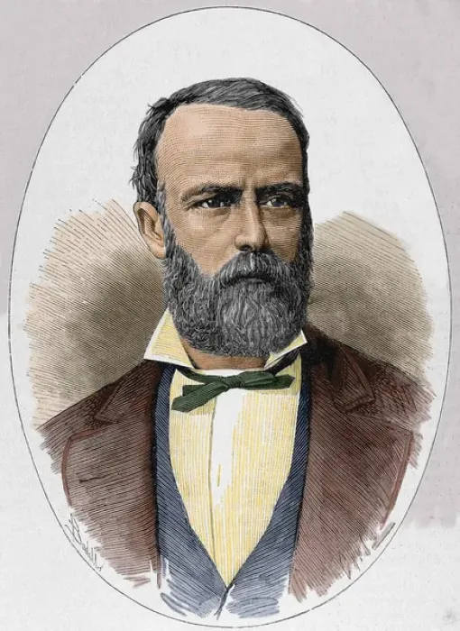 Framed Print : Eduardo Basabilbaso (1835-1907). Colored engraving Framed Print : Eduardo Basabilbaso (1835-1907). Colored engraving