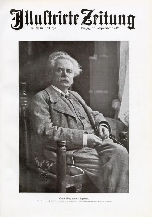 Framed Print : Edvard Grieg Framed Print : Edvard Grieg