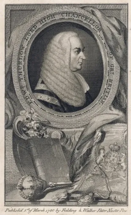 Framed Print : Edw. Lord Thurlow 1780 Framed Print : Edw. Lord Thurlow 1780