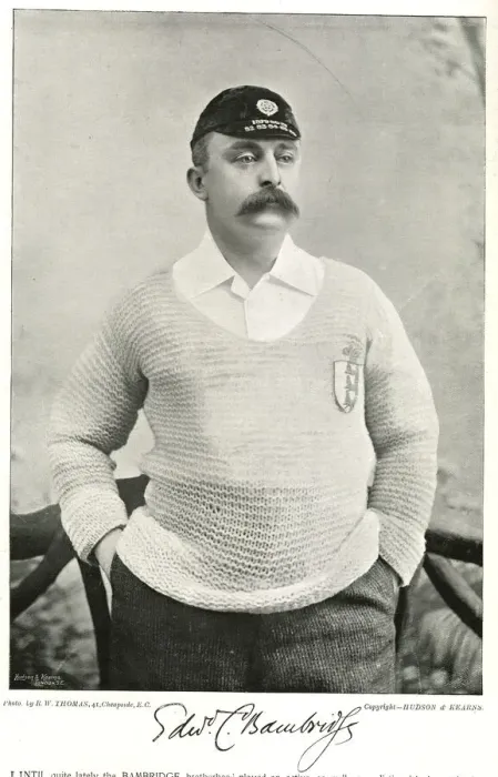 Framed Print : Edward C Bambridge, Corinthians and England International Framed Print : Edward C Bambridge, Corinthians and England International