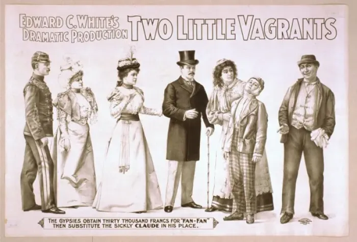 Framed Print : Edward C. Whites dramatic production, Two little vagrants Framed Print : Edward C. Whites dramatic production, Two little vagrants