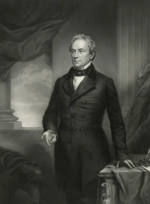 Framed Print : Edward Everett, three-quarter length portrait, standing, fac Framed Print : Edward Everett, three-quarter length portrait, standing, fac