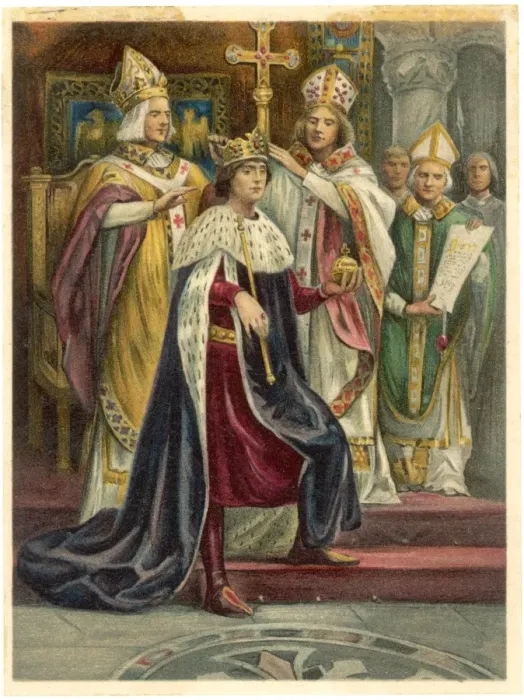 Framed Print : Edward I Crowned Framed Print : Edward I Crowned
