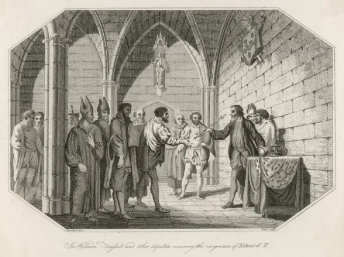 Framed Print : Edward II Deposed Framed Print : Edward II Deposed