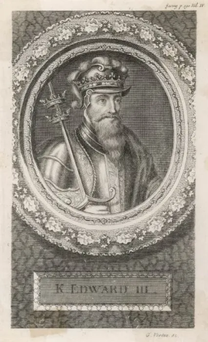 Framed Print : Edward Iii / Vertue Framed Print : Edward Iii / Vertue