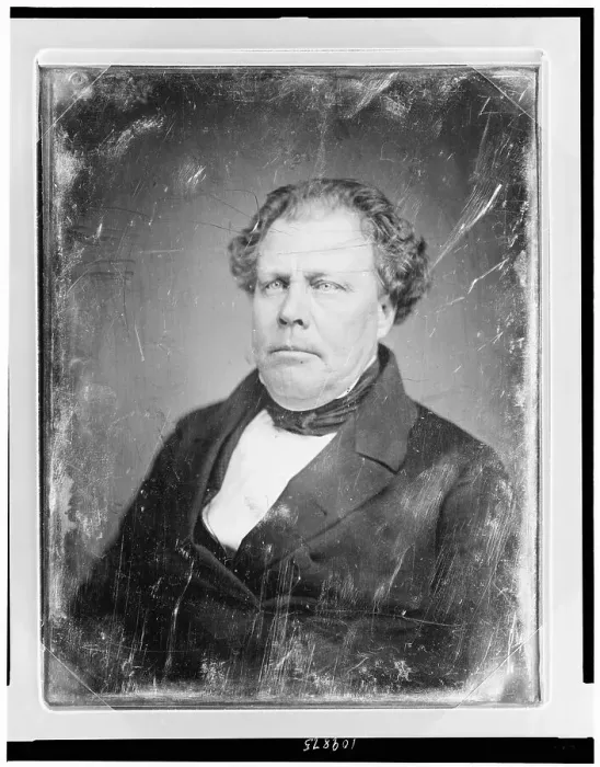 Framed Print : Edward Knight Collins (1802-1878) - an American shipping magnate Date: circa 1850 Framed Print : Edward Knight Collins (1802-1878) - an American shipping magnate Date: circa 1850