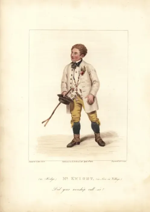 Framed Print : Edward Knight in Love in a Village, 1822 Framed Print : Edward Knight in Love in a Village, 1822
