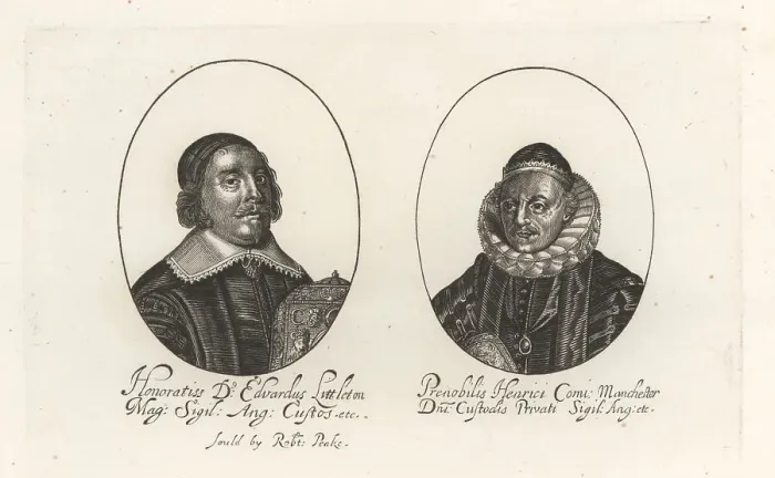 Framed Print : Edward Littleton and Henry Montagu, British Judges, 17th century Framed Print : Edward Littleton and Henry Montagu, British Judges, 17th century