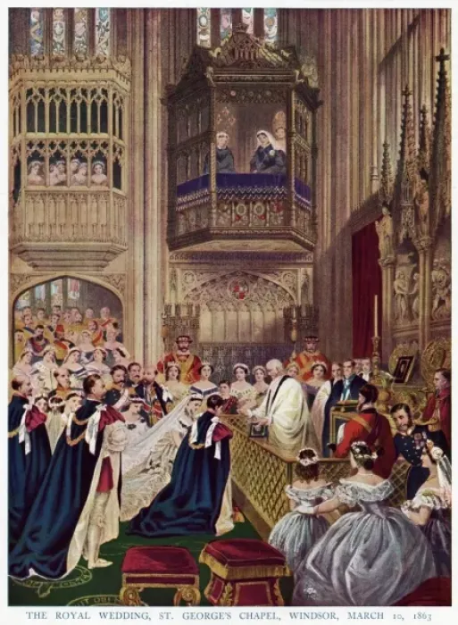 Framed Print : Edward Marries Alexandra Framed Print : Edward Marries Alexandra