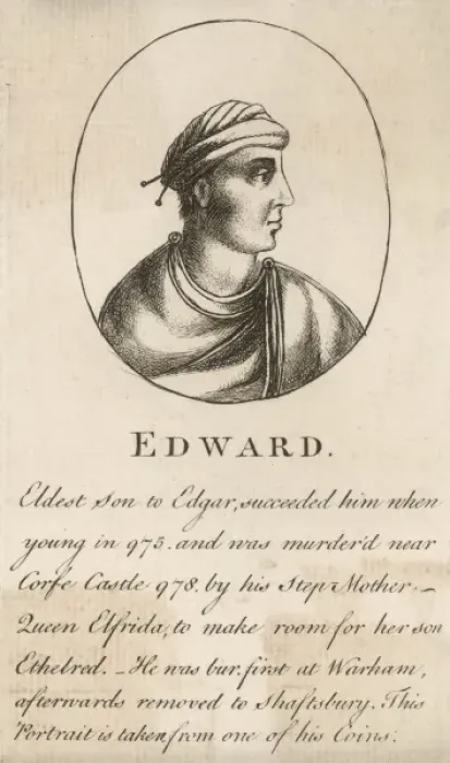 Framed Print : Edward the Martyr / Oval Framed Print : Edward the Martyr / Oval