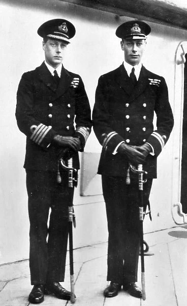 Edward, Prince of Wales with Albert, Duke of York