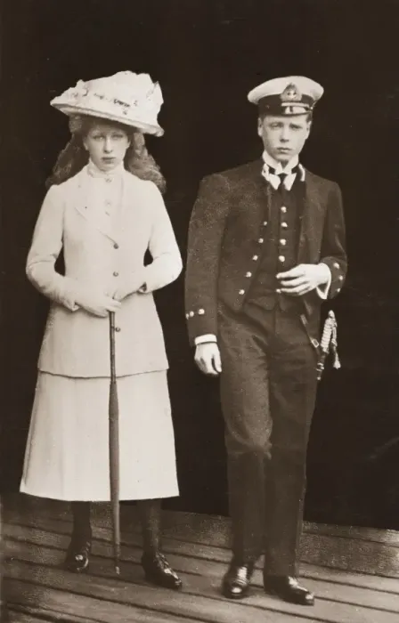 Framed Print : Edward, Prince of Wales & Princess Mary Framed Print : Edward, Prince of Wales & Princess Mary