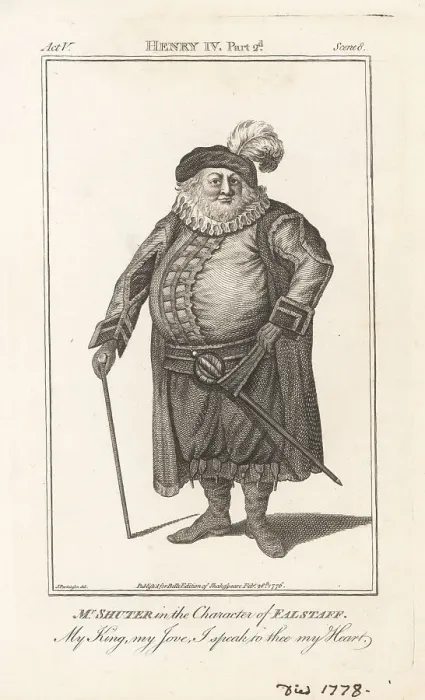 Framed Print : Edward Shuter as Falstaff in King Henry IV, Part 2, 1761 Framed Print : Edward Shuter as Falstaff in King Henry IV, Part 2, 1761