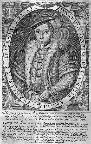 EDWARD VI / 1537-1553. Only child of Henry VIII by his third wife, Jane Seymour,