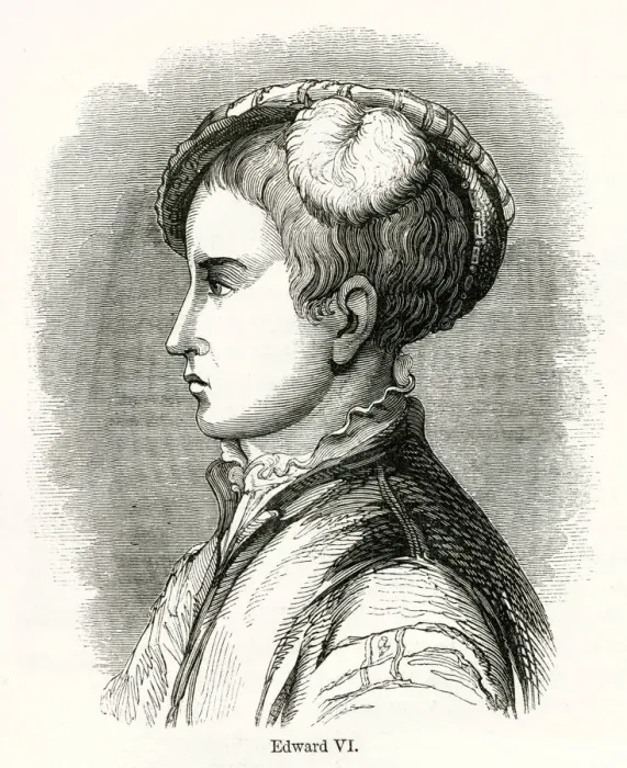 Framed Print : Edward VI (1537- 1553), King of England and Ireland from 28 January 1547 until his death Framed Print : Edward VI (1537- 1553), King of England and Ireland from 28 January 1547 until his death