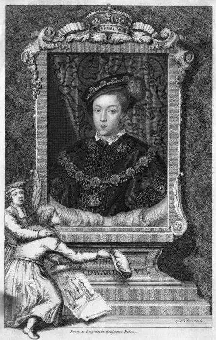 Framed Print : Edward Vi / G. Vertue Framed Print : Edward Vi / G. Vertue