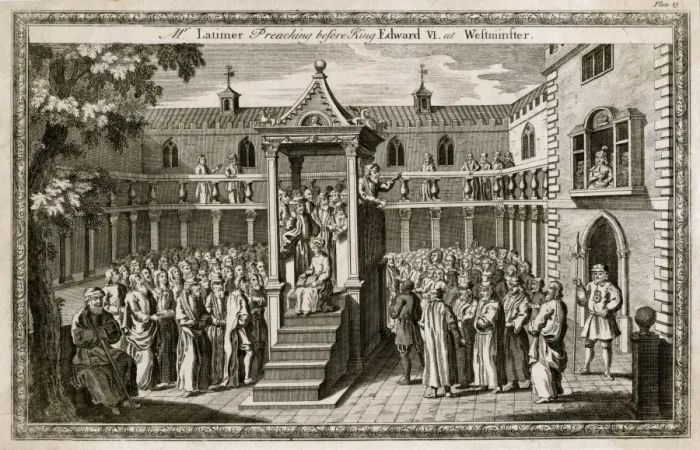 Framed Print : Edward VI & Latimer Framed Print : Edward VI & Latimer