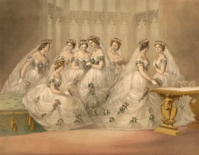 Framed Print : Edward Vii / Bridesmaids Framed Print : Edward Vii / Bridesmaids