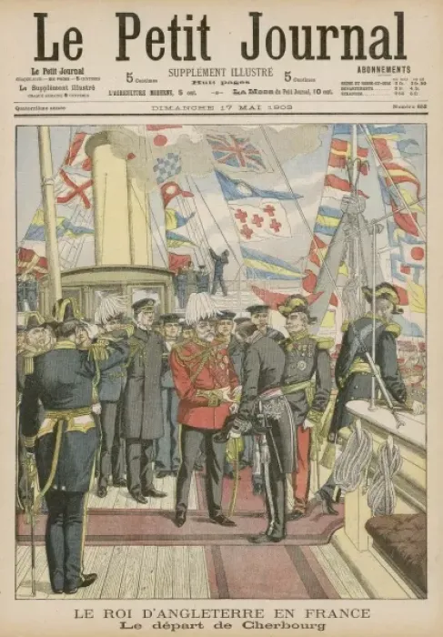 Framed Print : Edward Vii / Cherbourg 03 Framed Print : Edward Vii / Cherbourg 03
