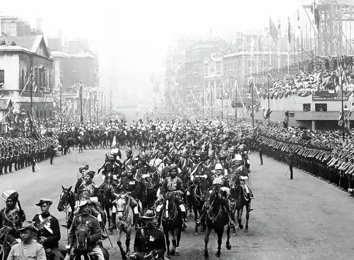 Framed Print : Edward VII Coronation Procession, London in 1902 Framed Print : Edward VII Coronation Procession, London in 1902