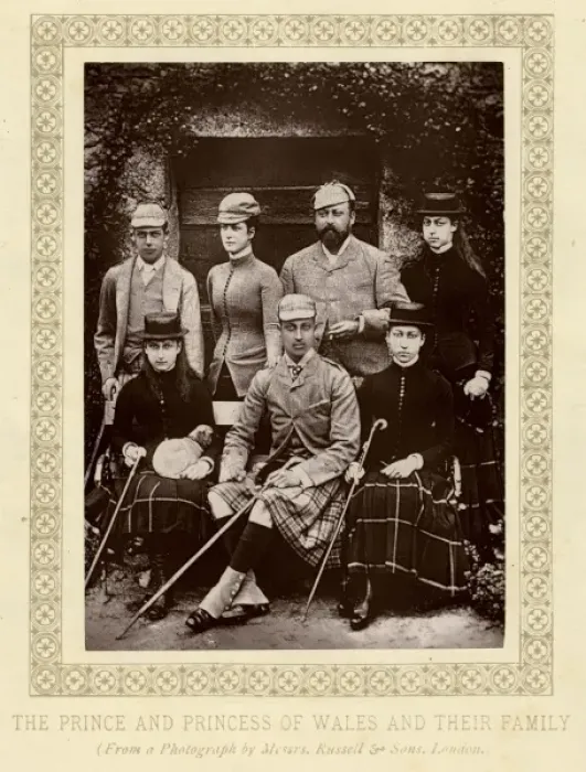 Framed Print : Edward Vii / Family C. 1880 Framed Print : Edward Vii / Family C. 1880