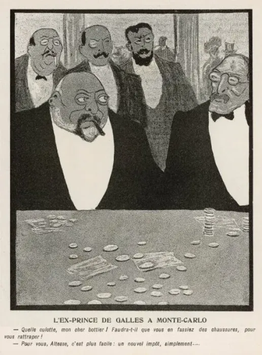 Framed Print : Edward VII Gambling Framed Print : Edward VII Gambling
