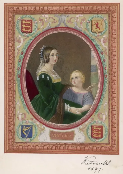 Framed Print : Edward Vii / Mother 1847 Framed Print : Edward Vii / Mother 1847
