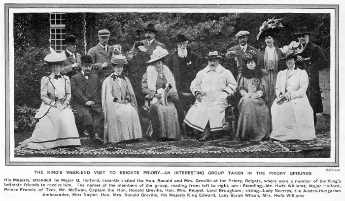 Framed Print : Edward VII at Reigate Priory - Mrs Ronald Greville Framed Print : Edward VII at Reigate Priory - Mrs Ronald Greville
