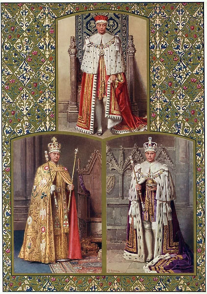 Photographic Print of Edward VIII in his Coronation robes