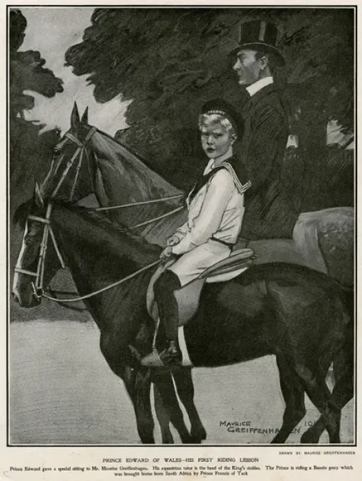Framed Print : Edward Viii / Riding Boy Framed Print : Edward Viii / Riding Boy