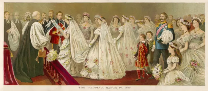 Framed Print : EDWARD WEDS ALEXANDRA Framed Print : EDWARD WEDS ALEXANDRA