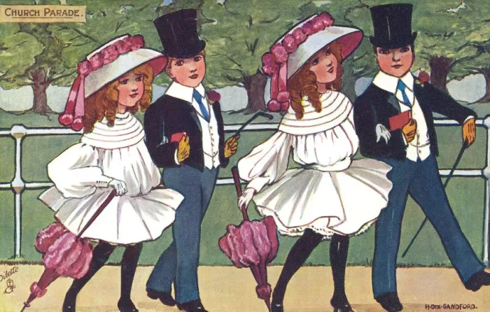 Framed Print : Edwardian Children Framed Print : Edwardian Children