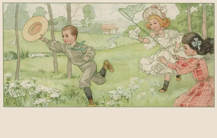 Framed Print : Edwardian Children Framed Print : Edwardian Children