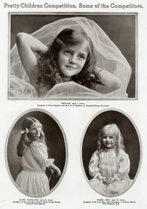 Framed Print : Edwardian childrens competition 1909 Framed Print : Edwardian childrens competition 1909