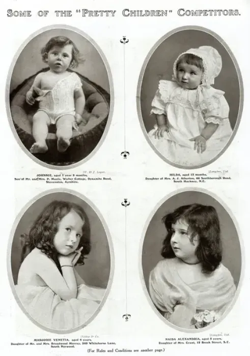 Framed Print : Edwardian childrens competition 1909 Framed Print : Edwardian childrens competition 1909
