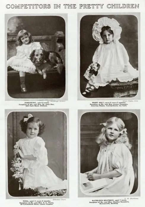Framed Print : Edwardian childrens competition 1909