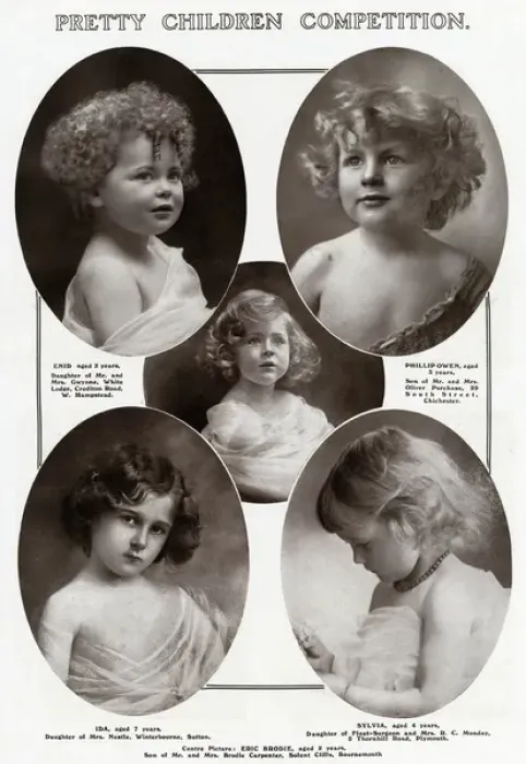 Framed Print : Edwardian childrens competition 1909 Framed Print : Edwardian childrens competition 1909