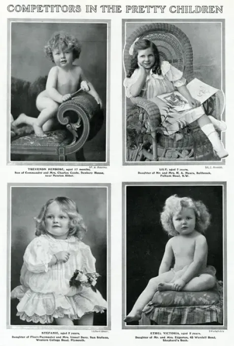 Framed Print : Edwardian childrens competition 1909 Framed Print : Edwardian childrens competition 1909