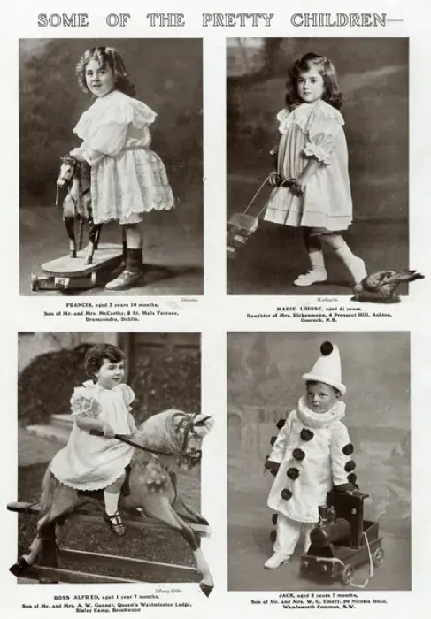 Framed Print : Edwardian childrens competition 1909 Framed Print : Edwardian childrens competition 1909