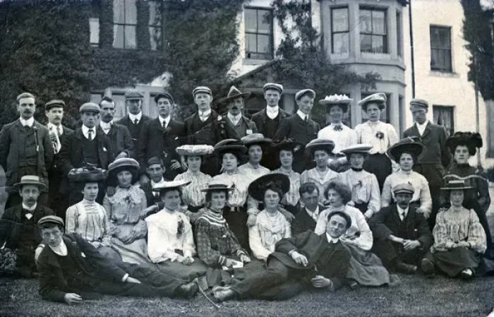 Framed Print : Edwardian Gathering, Denny, Stirlingshire Framed Print : Edwardian Gathering, Denny, Stirlingshire