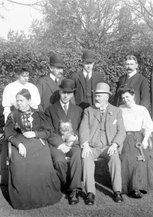 Framed Print : Edwardian group Framed Print : Edwardian group