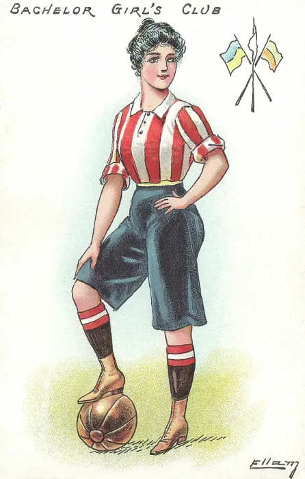 Framed Print : Edwardian Ladies Football Framed Print : Edwardian Ladies Football