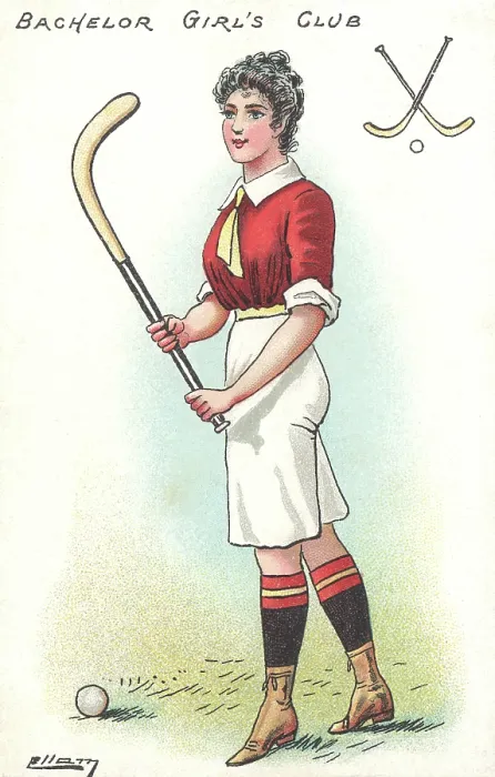 Framed Print : Edwardian Ladies Hockey