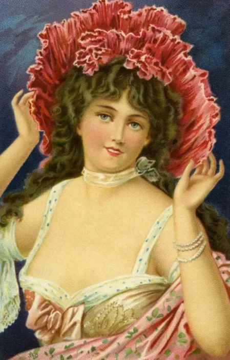 Framed Print : Edwardian lady Framed Print : Edwardian lady