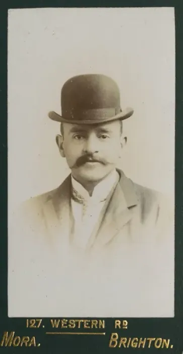 Framed Print : Edwardian man in studio photo Framed Print : Edwardian man in studio photo