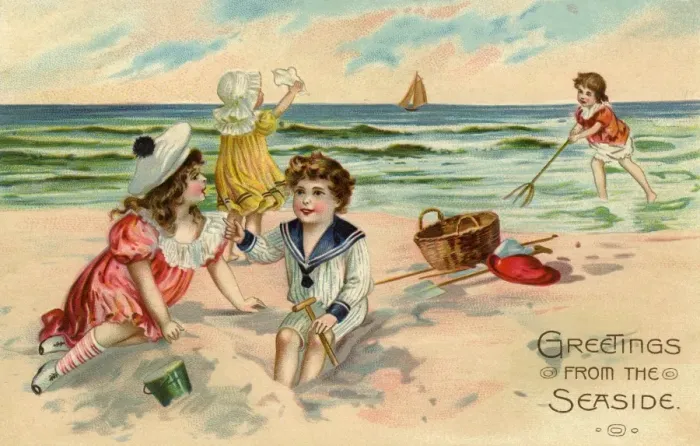 Framed Print : Edwardian seaside Framed Print : Edwardian seaside